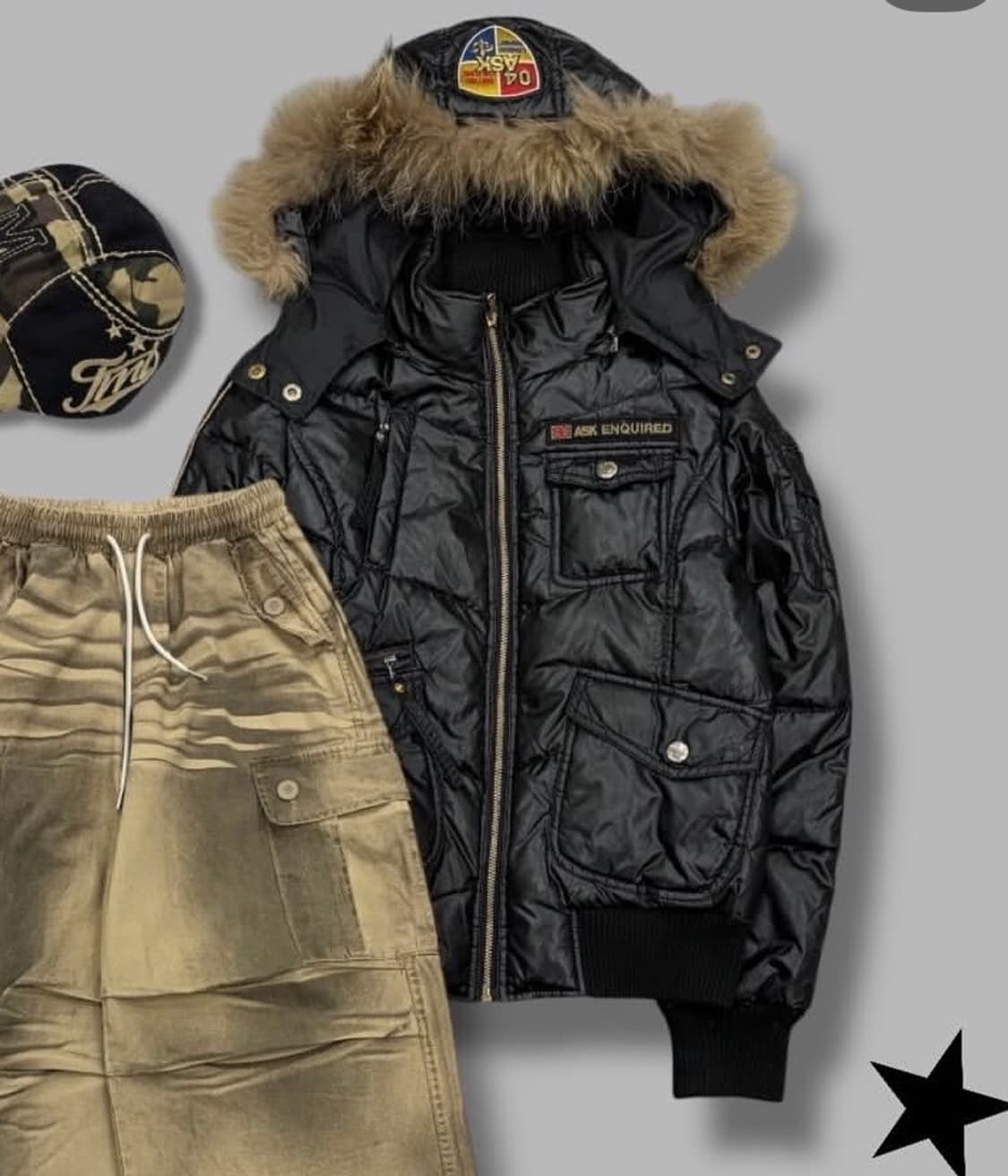 Ask 여성 빈티지 패딩 상품이미지1