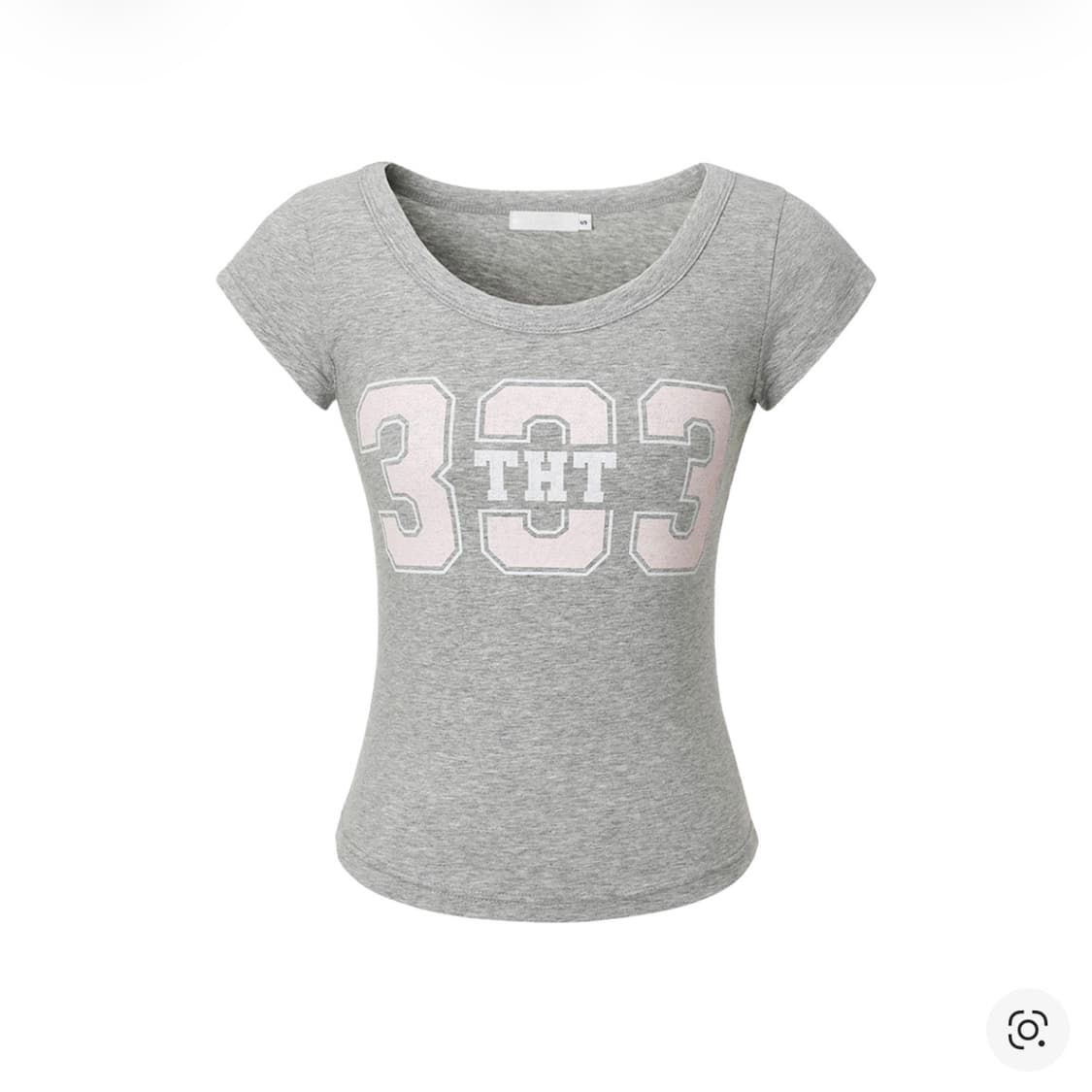 새상품🤍) 쓰리타임즈333 스쿱 티셔츠 그레이 상품이미지1