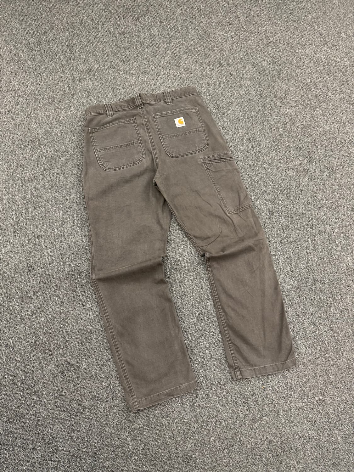 칼하트 빈티지 차콜 싱글니 워크팬츠 상품이미지5