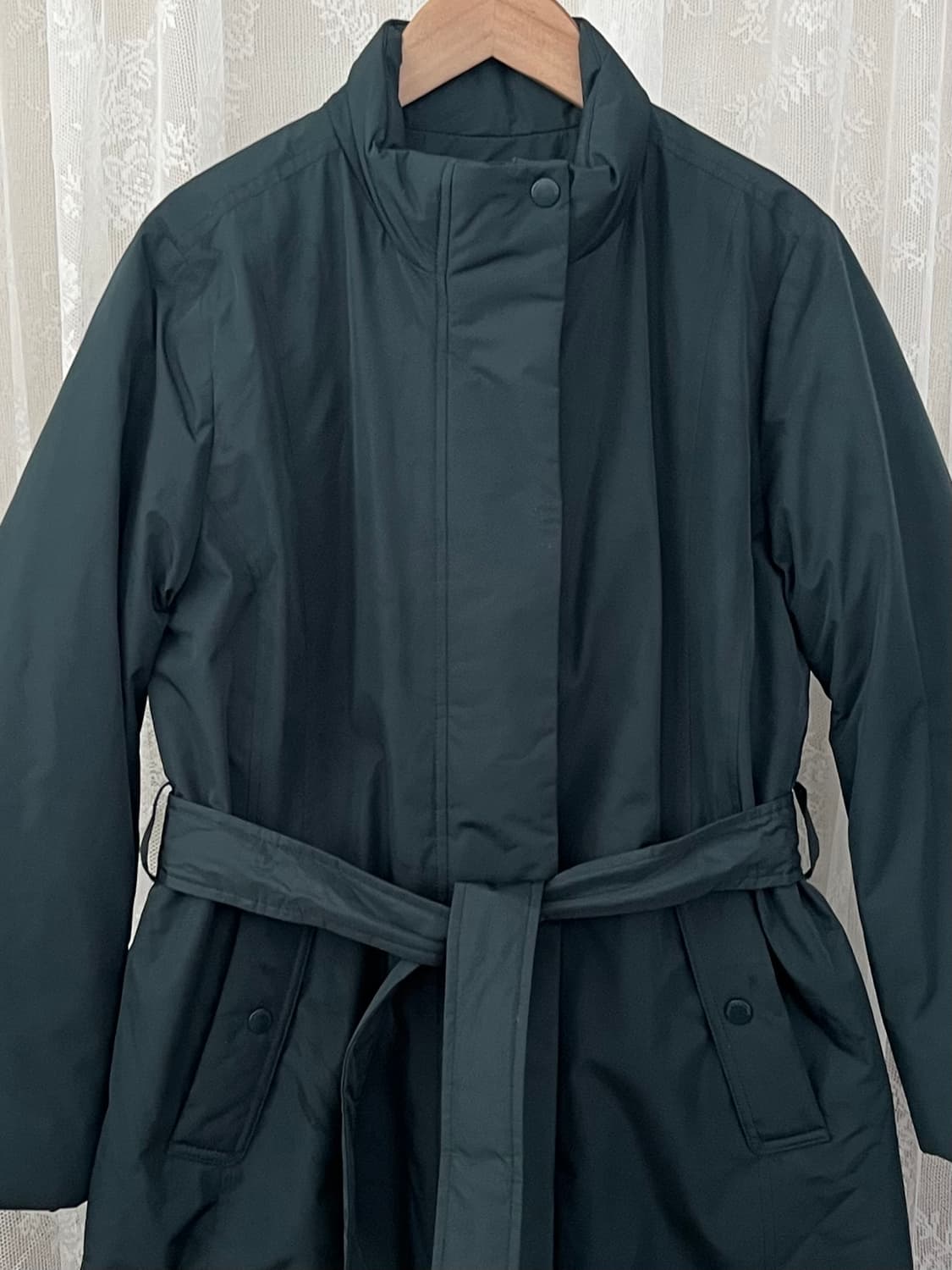 95) 헨리코튼 골프 구스다운 패딩 코트 그린 상품이미지3