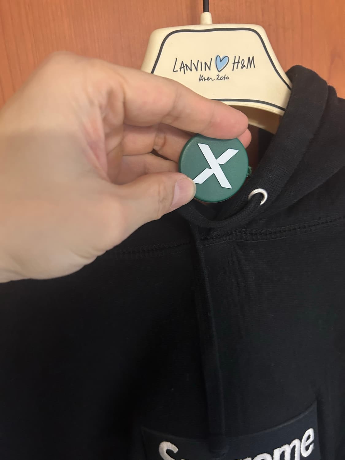 슈프림 박스로고 블랙 후드 상품이미지3