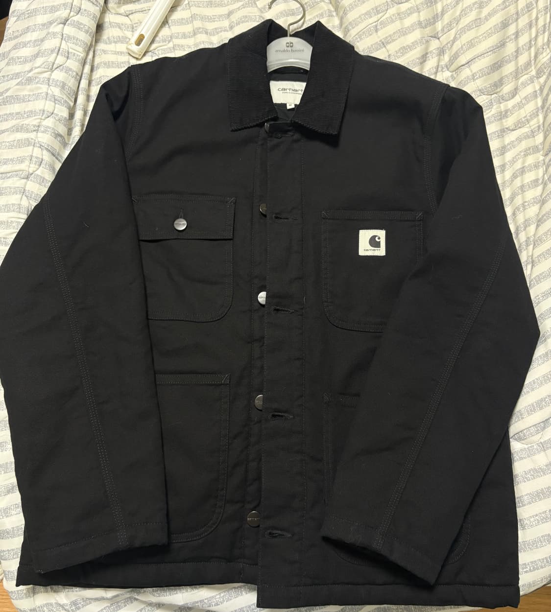 칼하트 wip 블랙 미시간 워크 자켓 코트 상품이미지1
