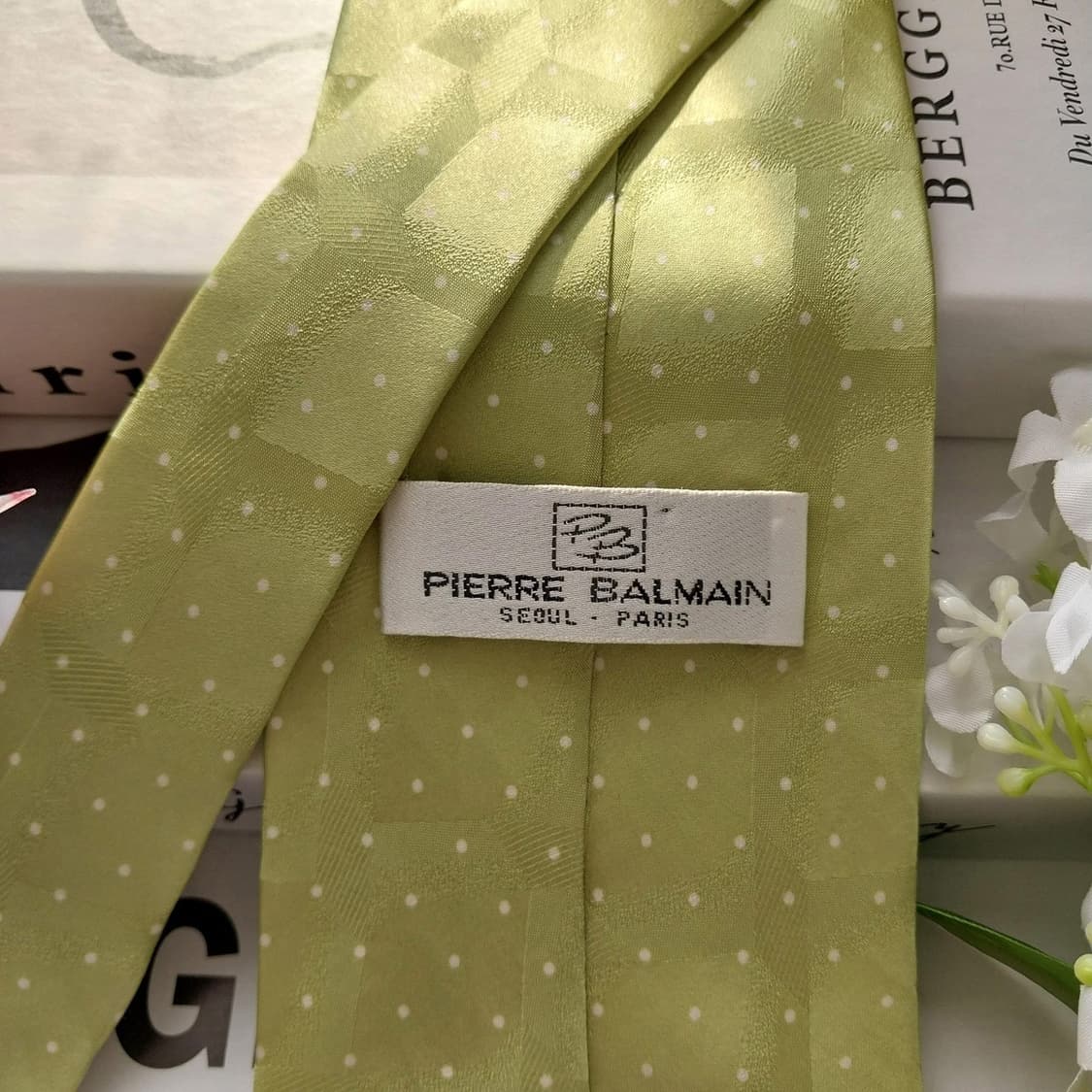 발망 실크 미니 도트 지오메트릭 넥타이 9.8cm A+~A등급 K1601 상품이미지7