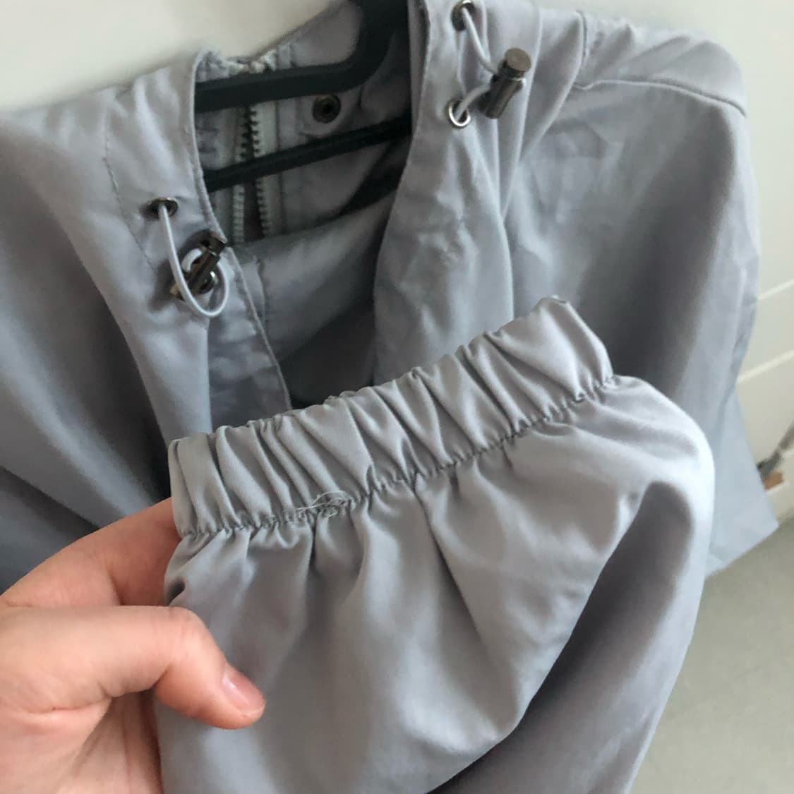 후드 바람막이 그레이 상품이미지4