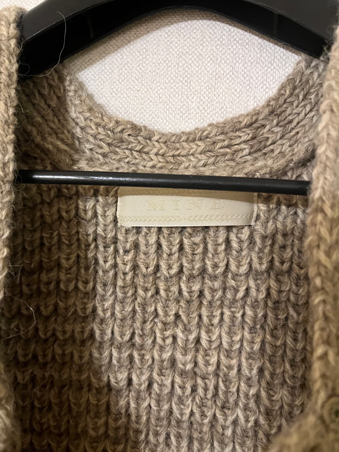 MINE 니트 털 조끼 원피스  상품이미지4