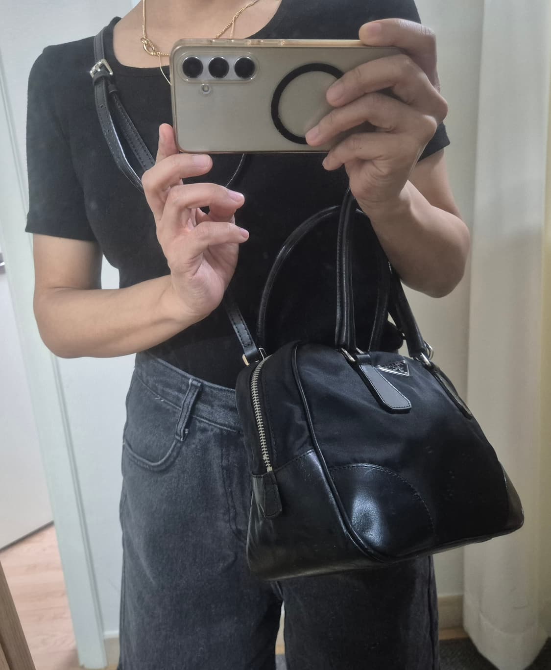 프라다 미니 볼링백 정품 상품이미지10