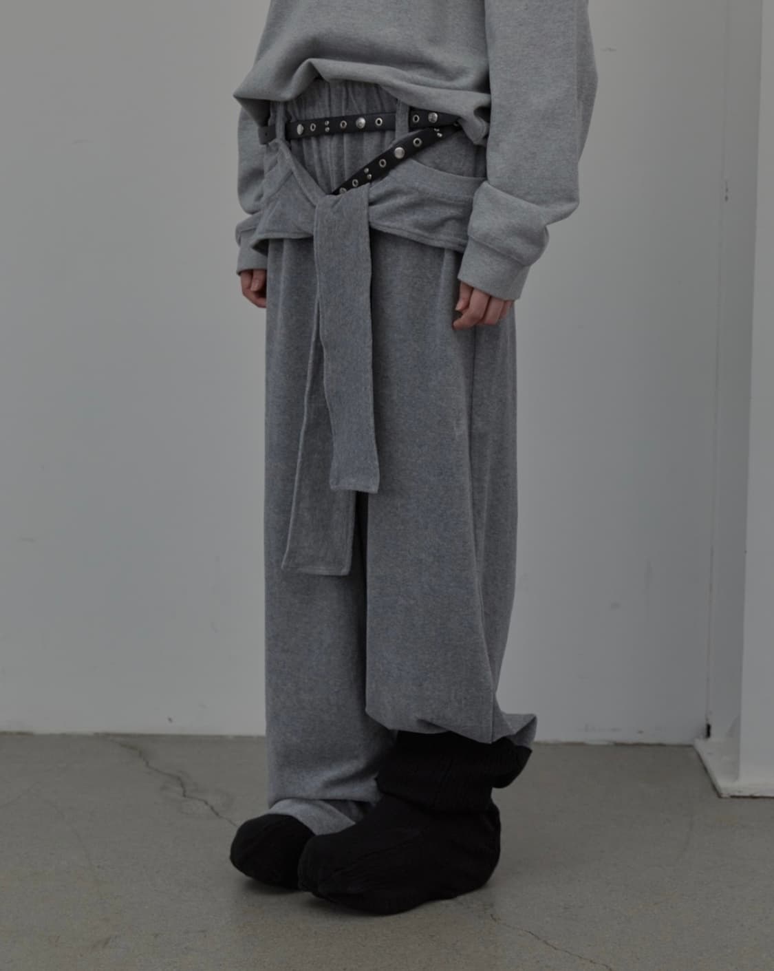 LCDC 타이 디테일 져지 팬츠 상품이미지2