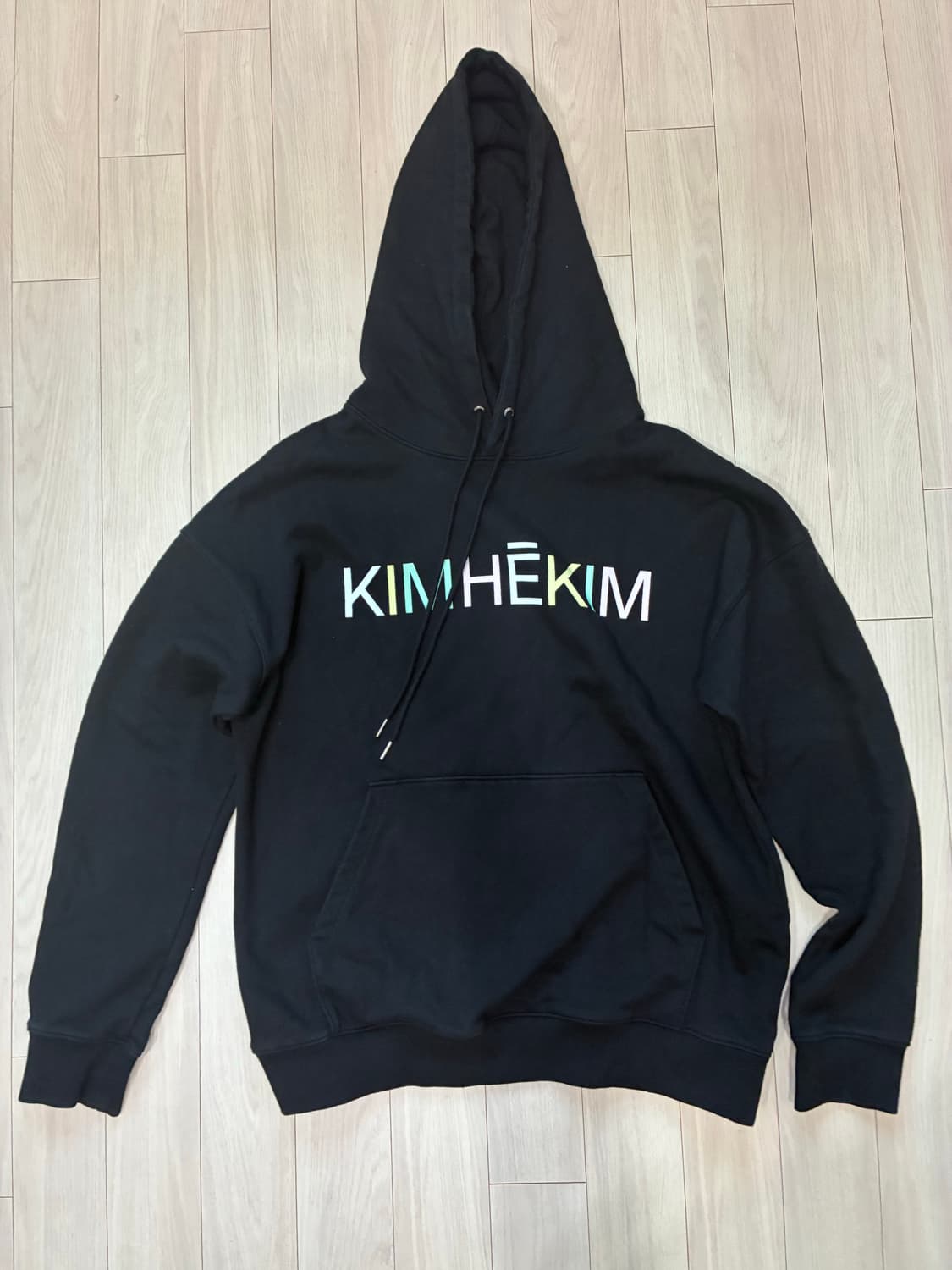 KIMHĒKIM 김해김 컬러풀 로고 후드 스웻셔츠 L 상품이미지1