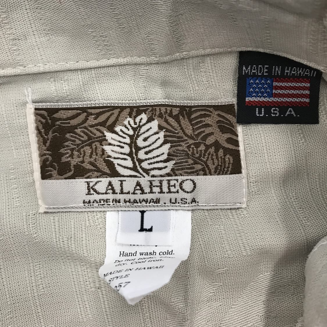 KALAHEO 오픈카라 하와이안 셔츠 새상품 [L] 상품이미지5