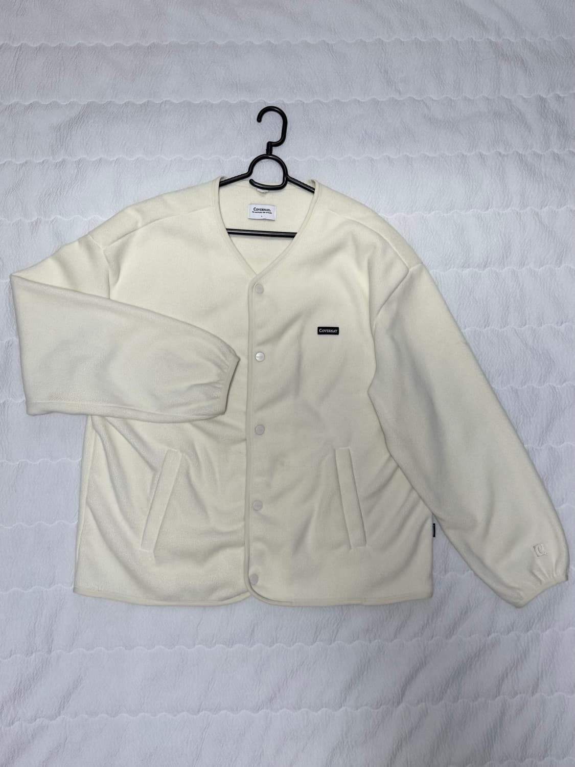 커버낫 버튼 크림 자켓 상품이미지1