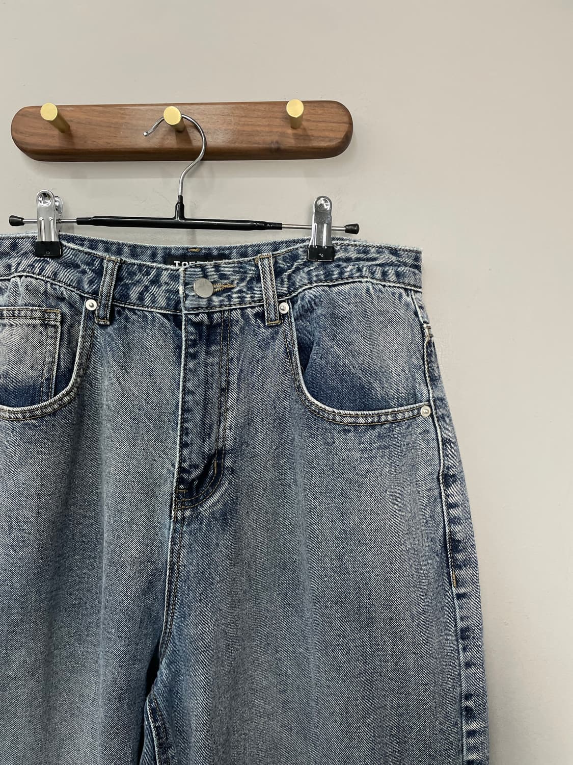 토피 워시드 와이드 데님 팬츠 H1545 상품이미지3