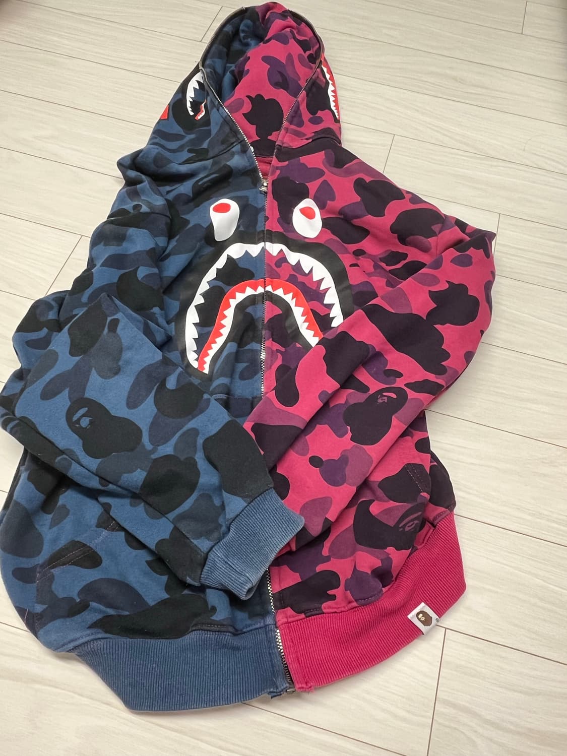 빈티지 베이프 후드집업 상품이미지1