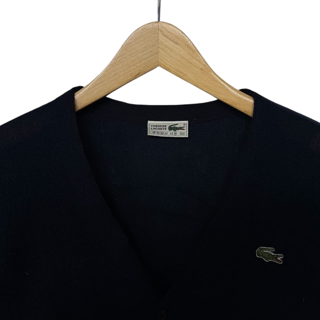 라코스테 로고 코튼 가디건 상품이미지2