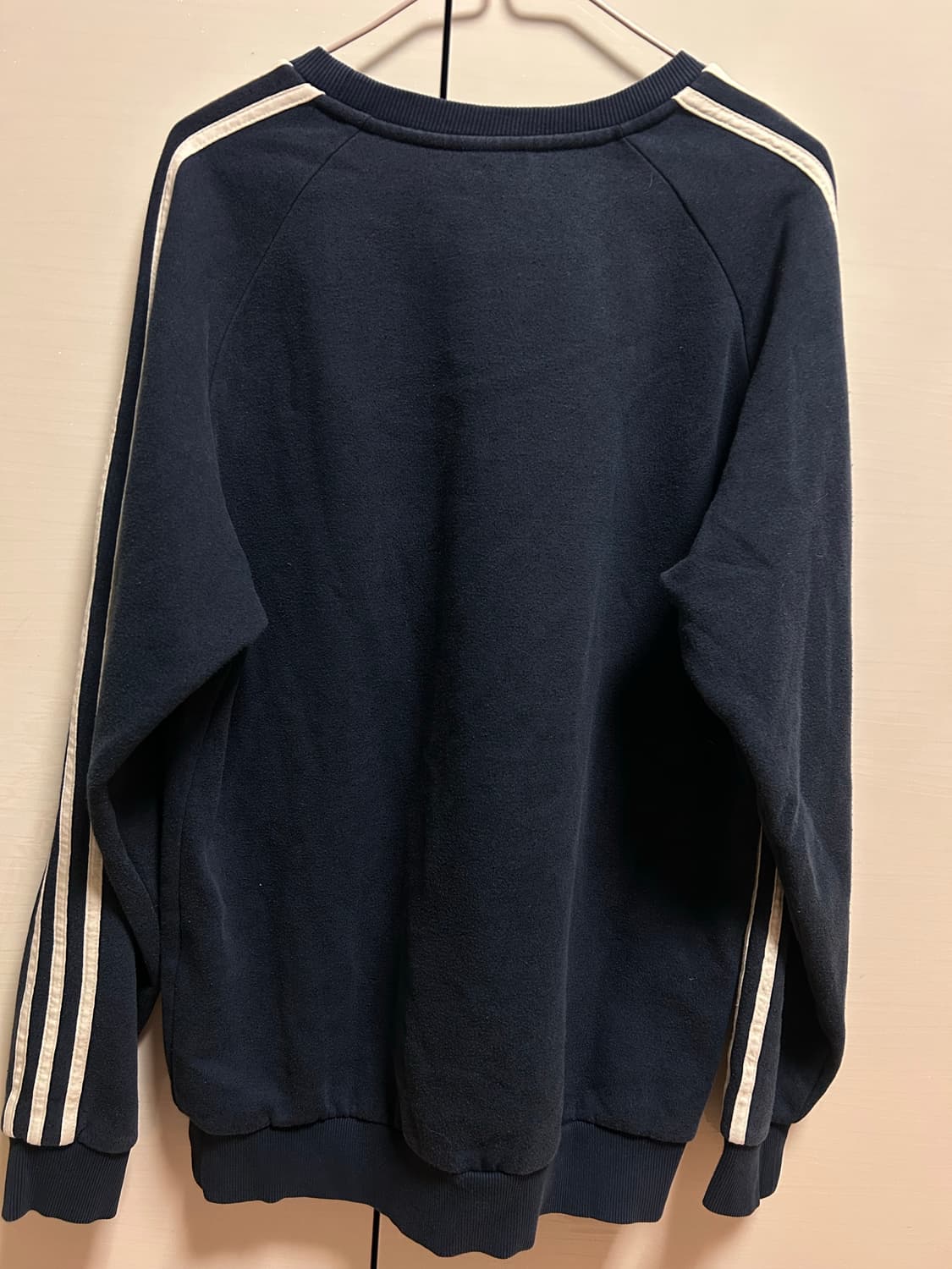 아디다스 네이비 삼선 맨투맨 100 상품이미지4