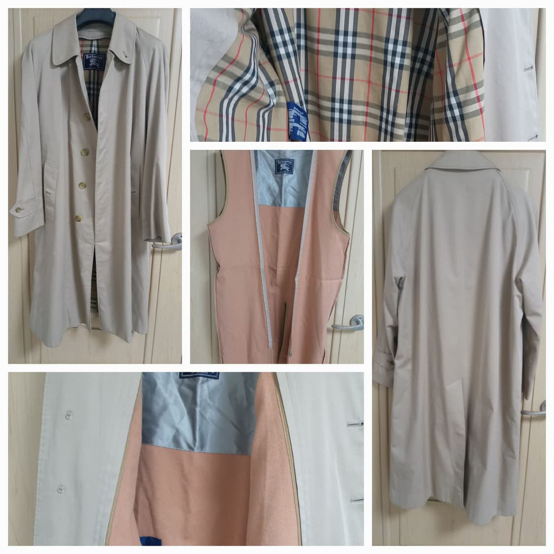 [울 내피포함]정품 버버리 노바체크 트렌치코트 상품이미지1