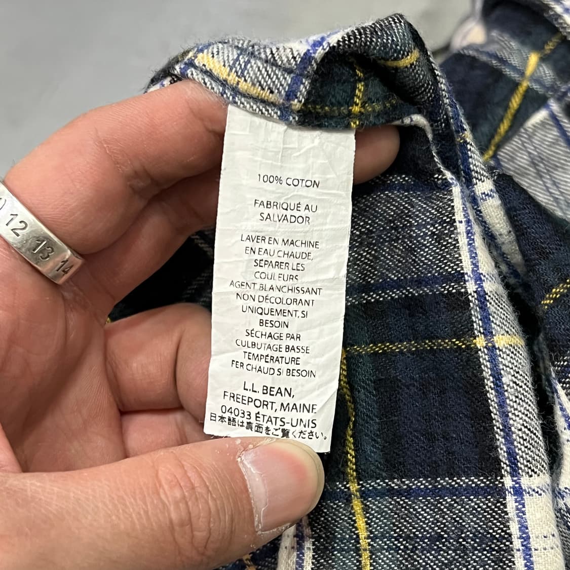  엘엘빈 체크 플란넬 셔츠 y14508 상품이미지6