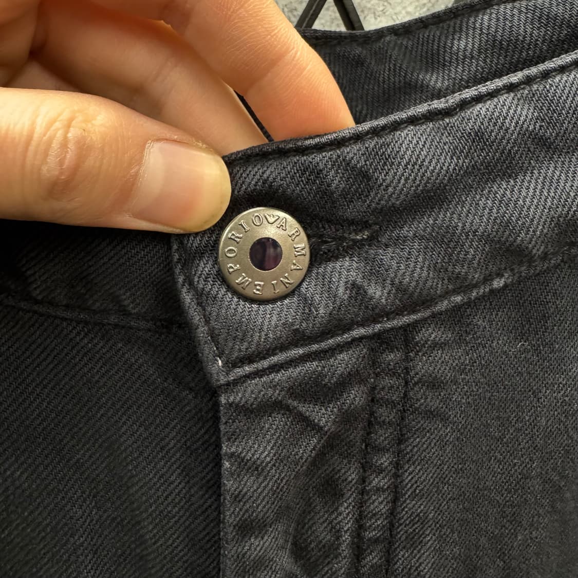 엠포리오 아르마니 빈티지 데님 팬츠 후면 이글 로고 포인트 다크그레이 상품이미지5