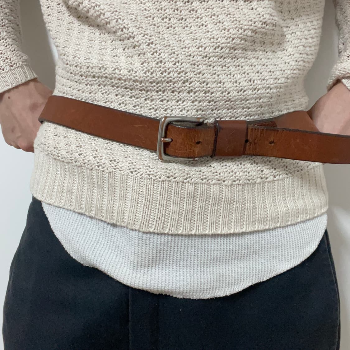 POLO RALPH LAUREN LEATHER BELT 상품이미지1