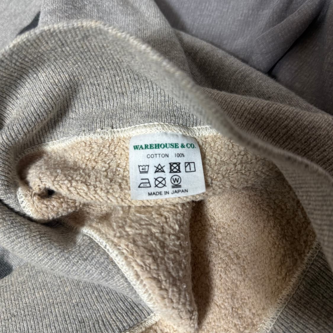 [44]웨어하우스 "NAVY SYMBOL" 브러쉬 페인팅 후드 티 상품이미지7