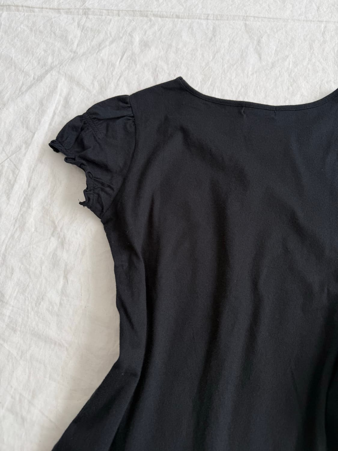 바비 갸루 로걀 딱붙 반팔탑 상품이미지6