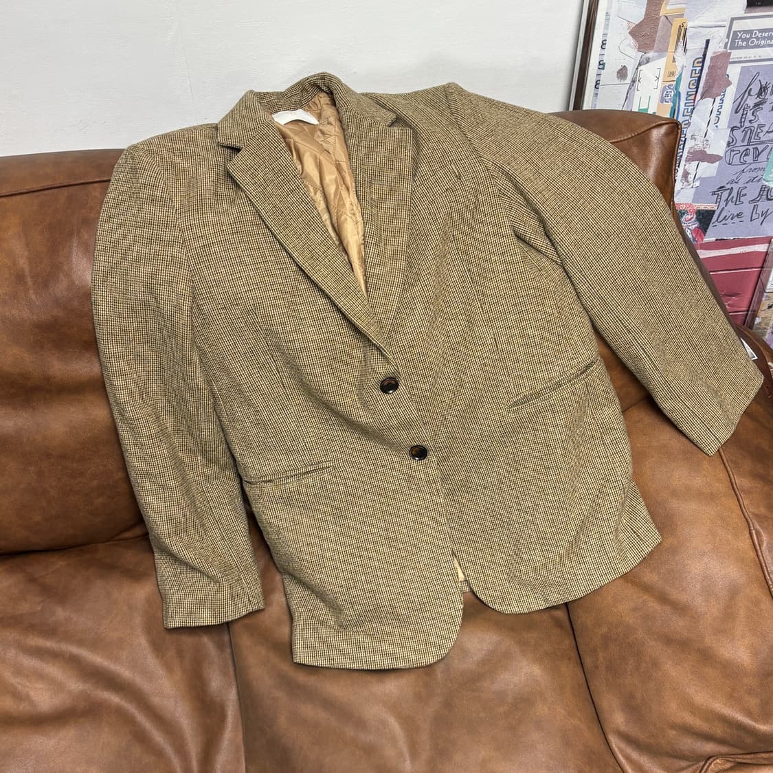 [FREE] 메모 여성 오버핏 베이지 울 블레이저 상품이미지8