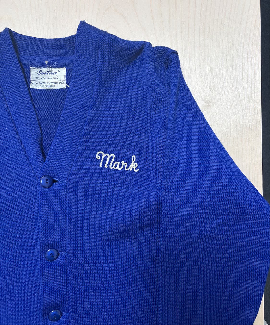 USA 빈티지 울 바시티 가디건 상품이미지7