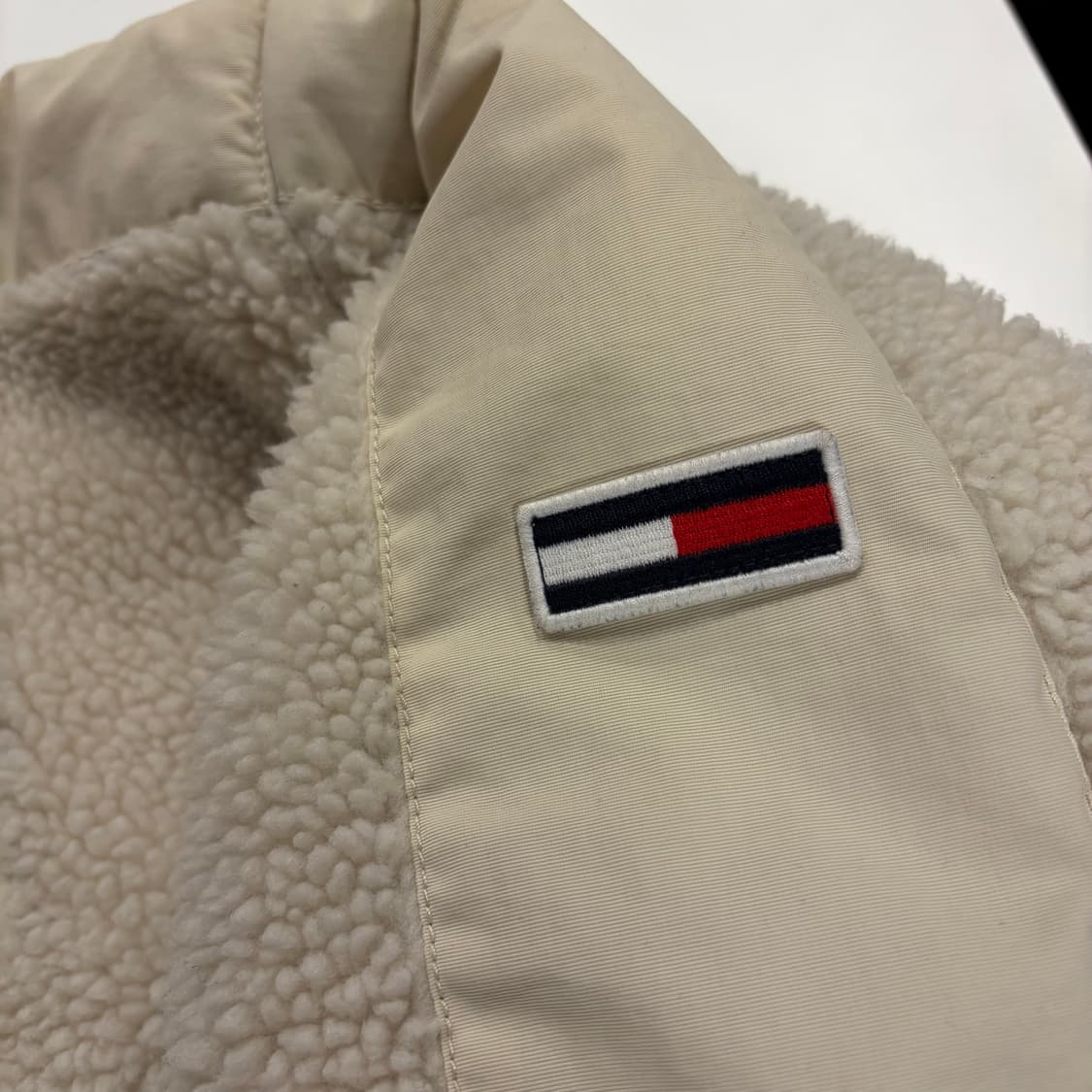 [L] 타미진스 타미힐피거 아이보리 뽀글이 플리스 자켓 B878 상품이미지4