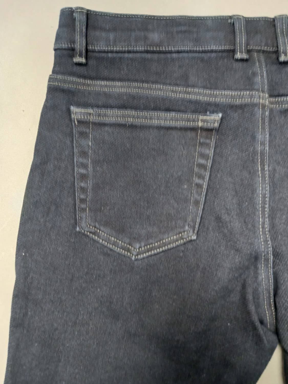 [32] 다니엘 크레뮤 진청생지 기모 밴딩 스트레이드진 청바지 상품이미지8