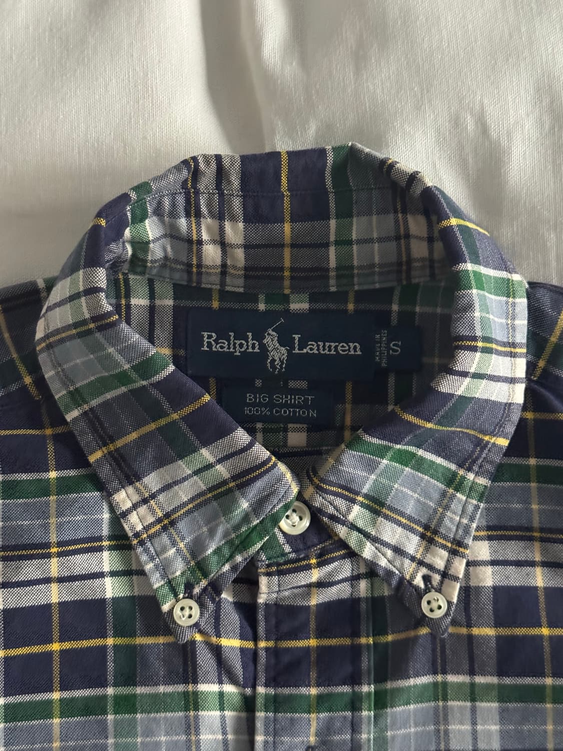 [S] 폴로 랄프로렌 빅셔츠 체크 셔츠 상품이미지3