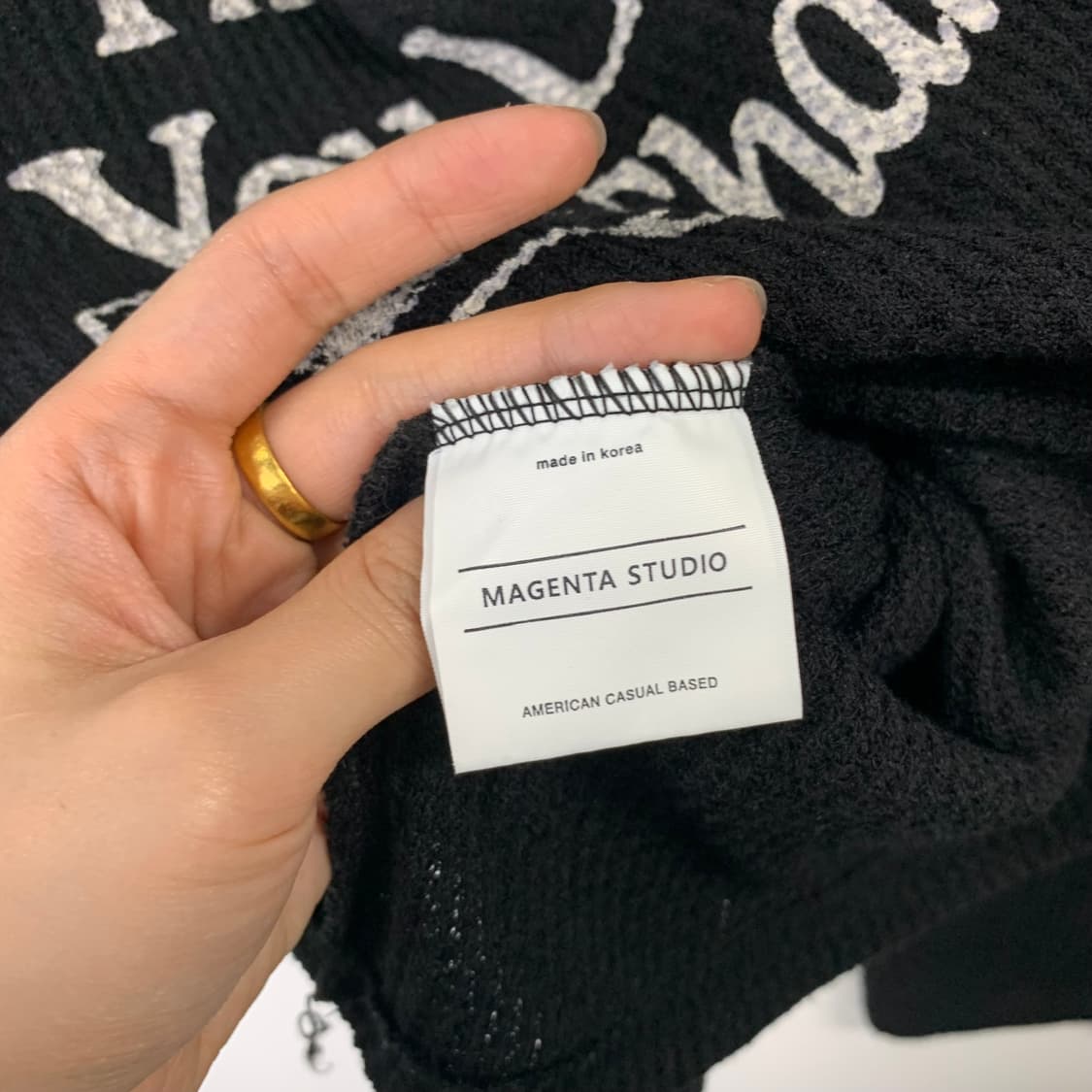 Vintage 빈티지 y2k 와투케 와플 니트 후드티 상품이미지5