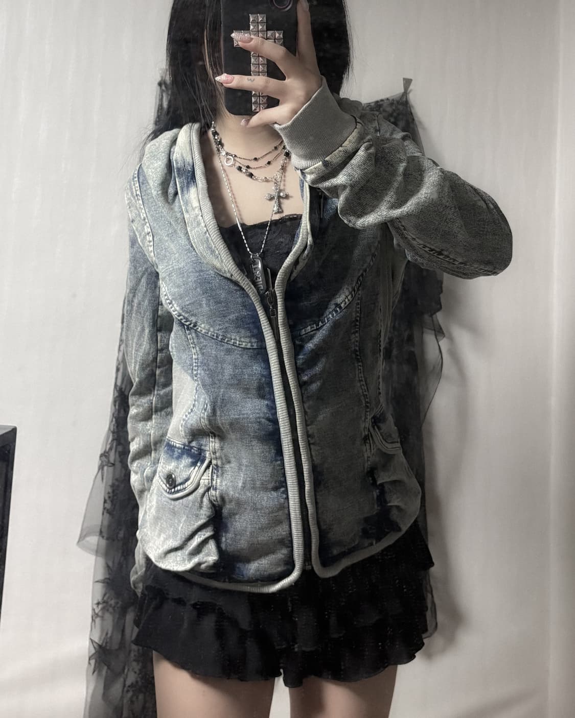 y2k 데님 자켓  상품이미지2
