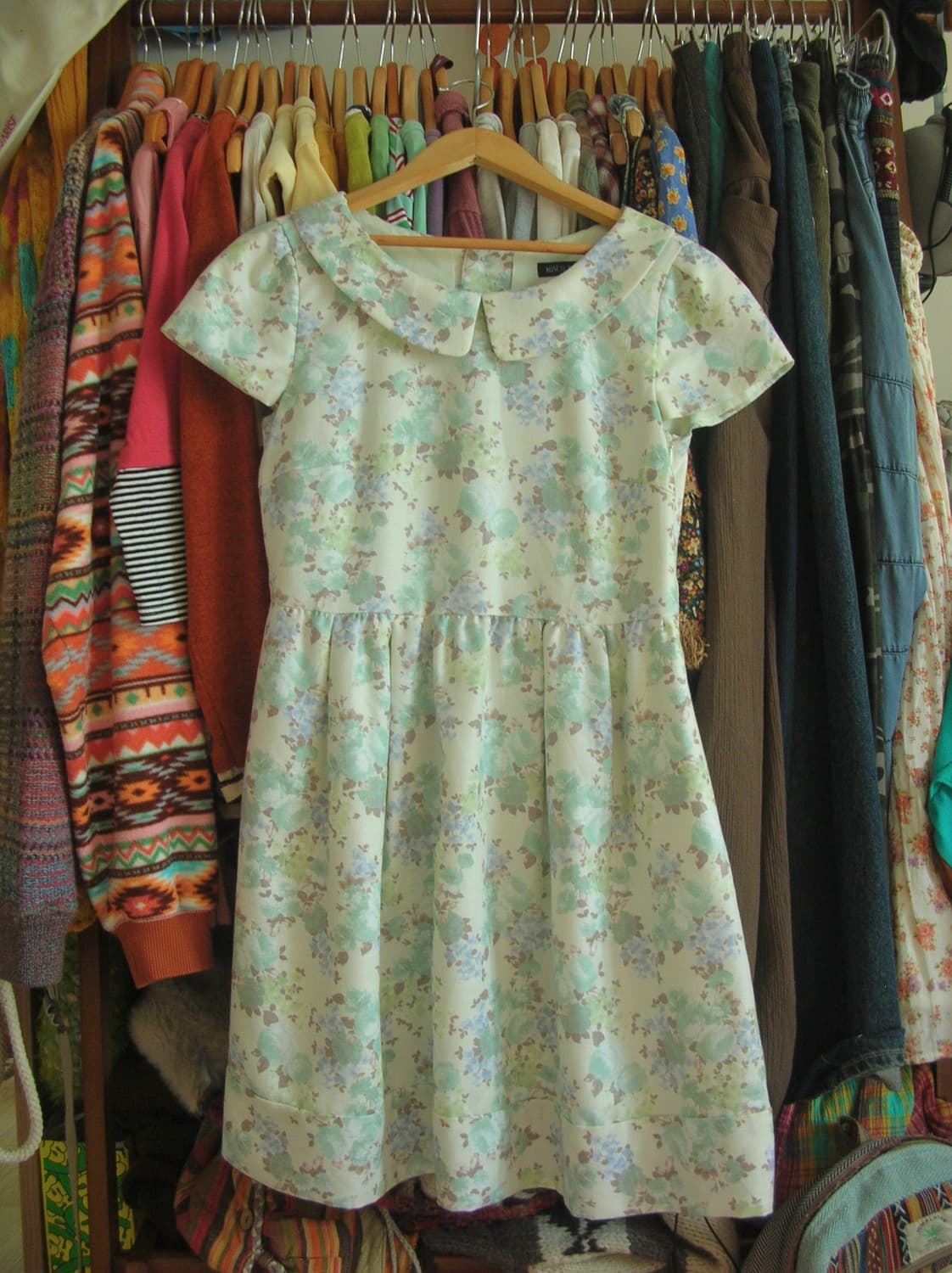 빈티지 플라워 패턴 원피스 상품이미지2