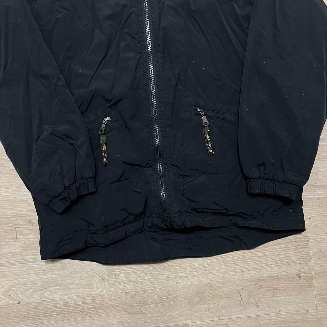 보이콧 밀리터리 겨울용 이너 플리스 바람막이 후드점퍼 [블랙] M/95 상품이미지3