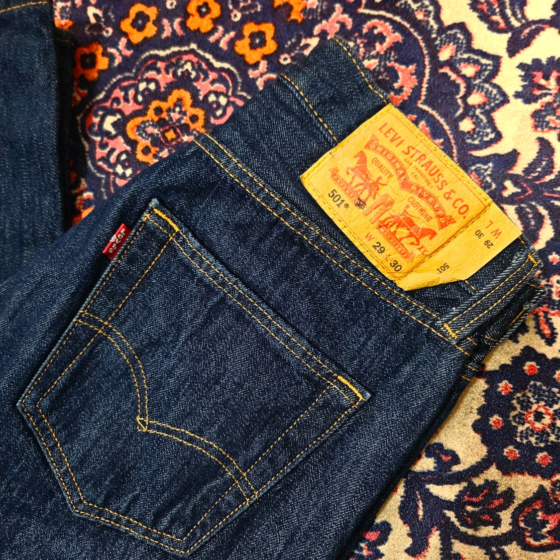 리바이스(Levis) No 501 워시드 데님팬츠 상품이미지5