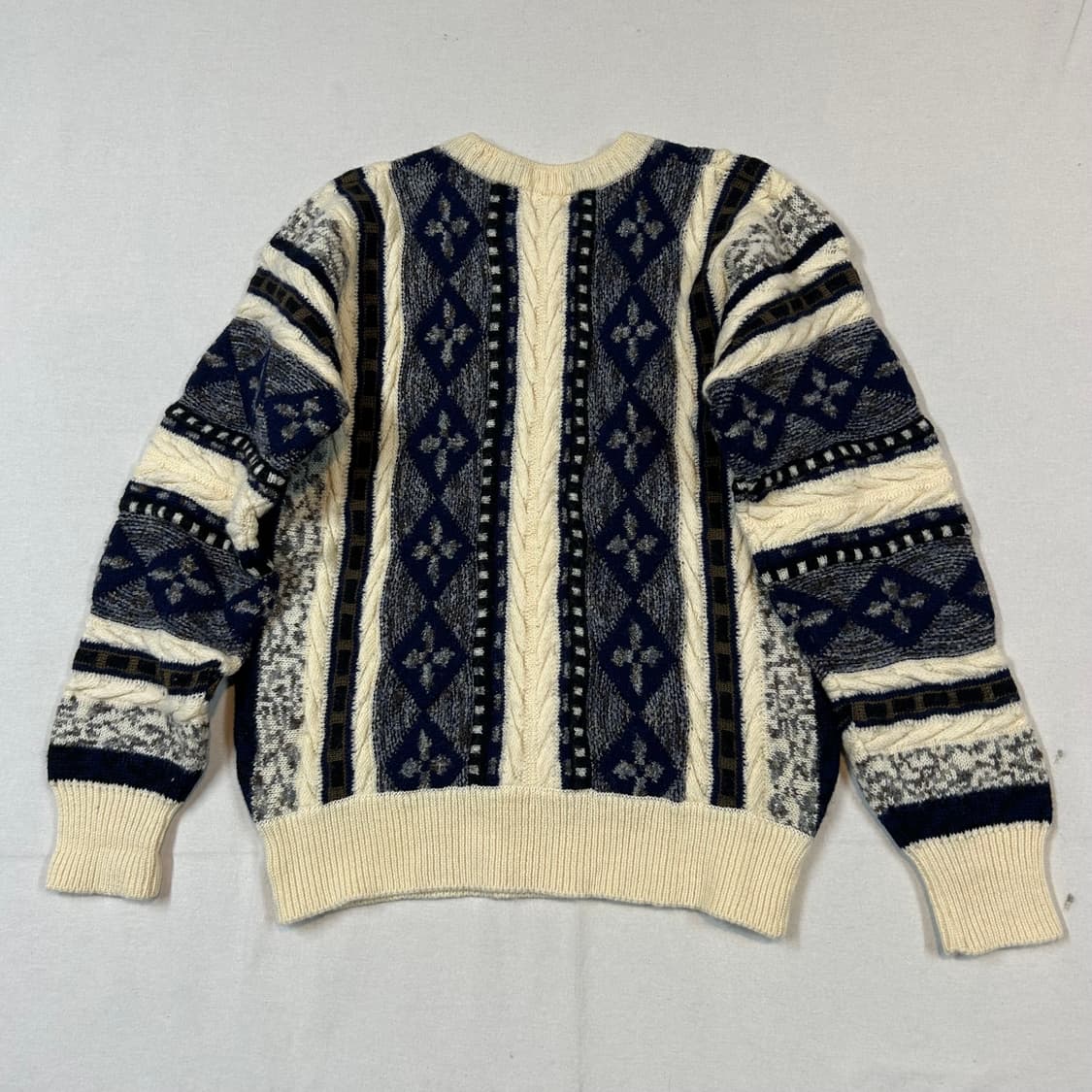 M) SIMPLE LIFE 패턴 니트 스웨터 일본 빈티지 상품이미지4