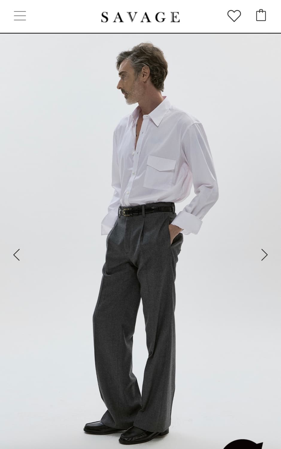 세비지 핑크 셔츠 (L) 새상품 상품이미지2