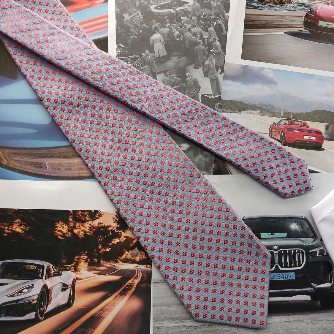 메트로시티 실크 기하학 패턴 넥타이 8.5cm A+등급 A18547
 상품이미지3