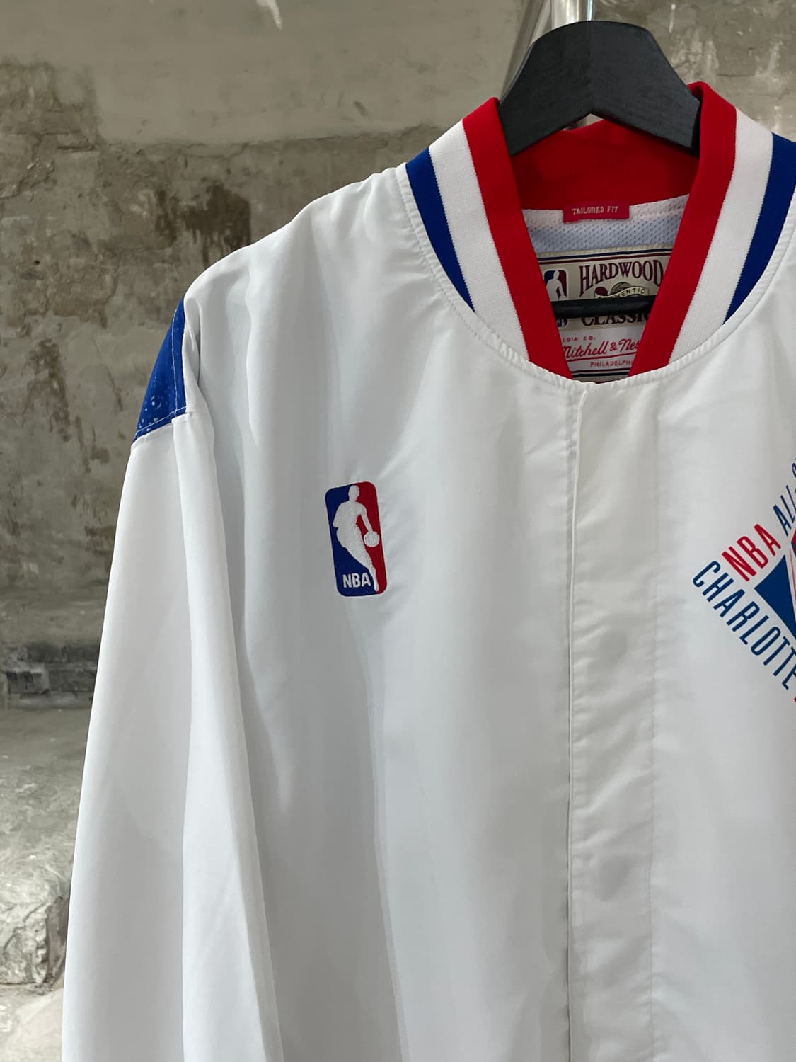 미첼 앤 네스 화이트 1991 NBA 올스타전 동부 풀 스냅 웜업 자켓 상품이미지3