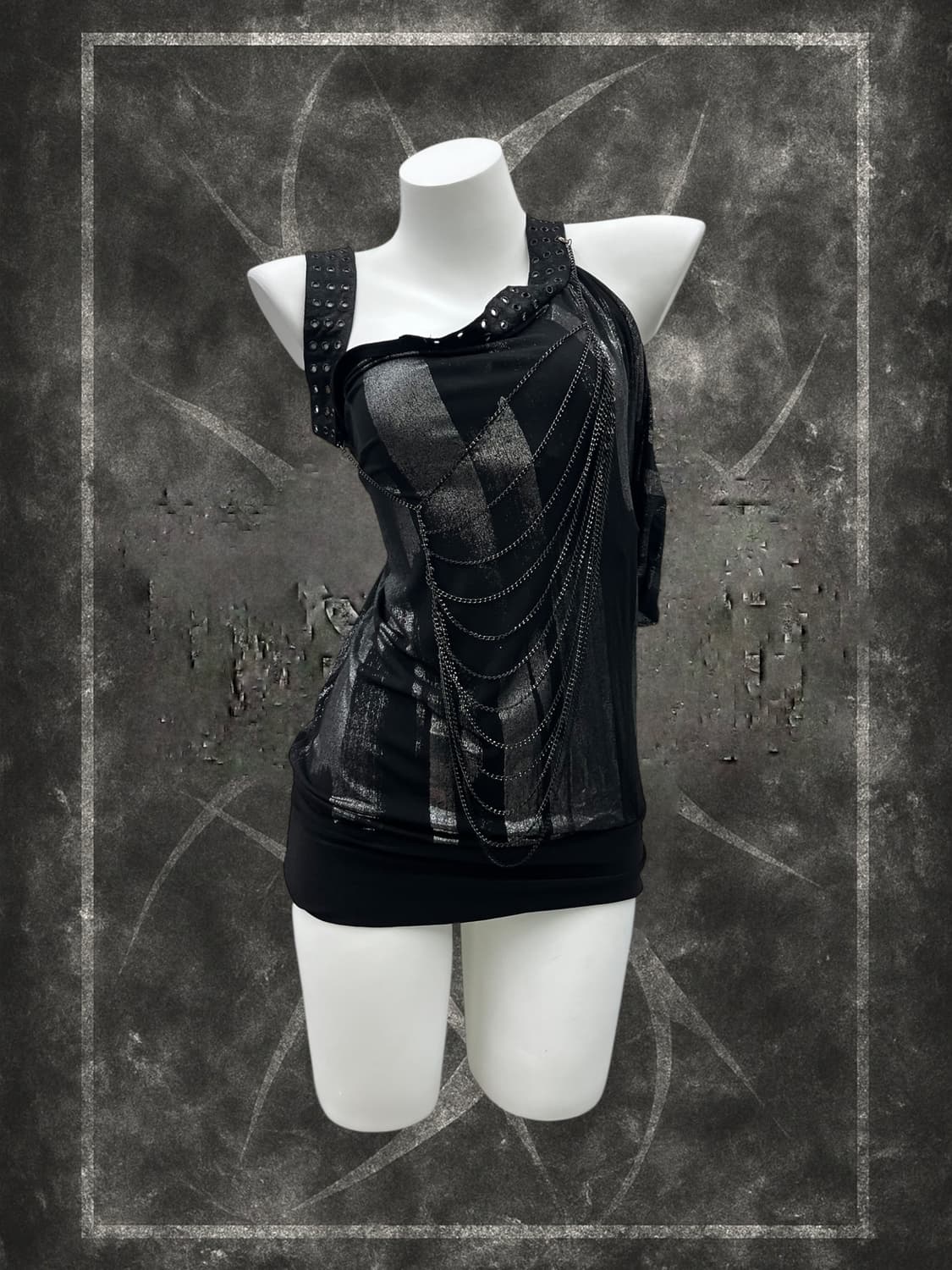 ‘SALVAGE' metalic damaged chain top 상품이미지2
