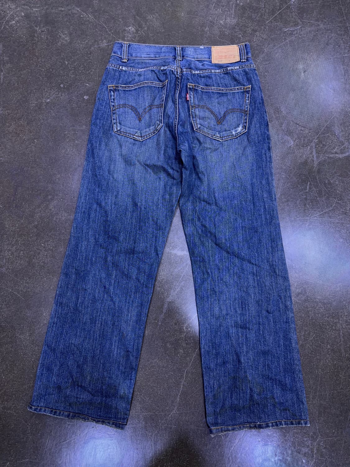 리바이스 521 와이드 레그 빈티지 워싱 코리아 메이드 데님팬츠 30 상품이미지2