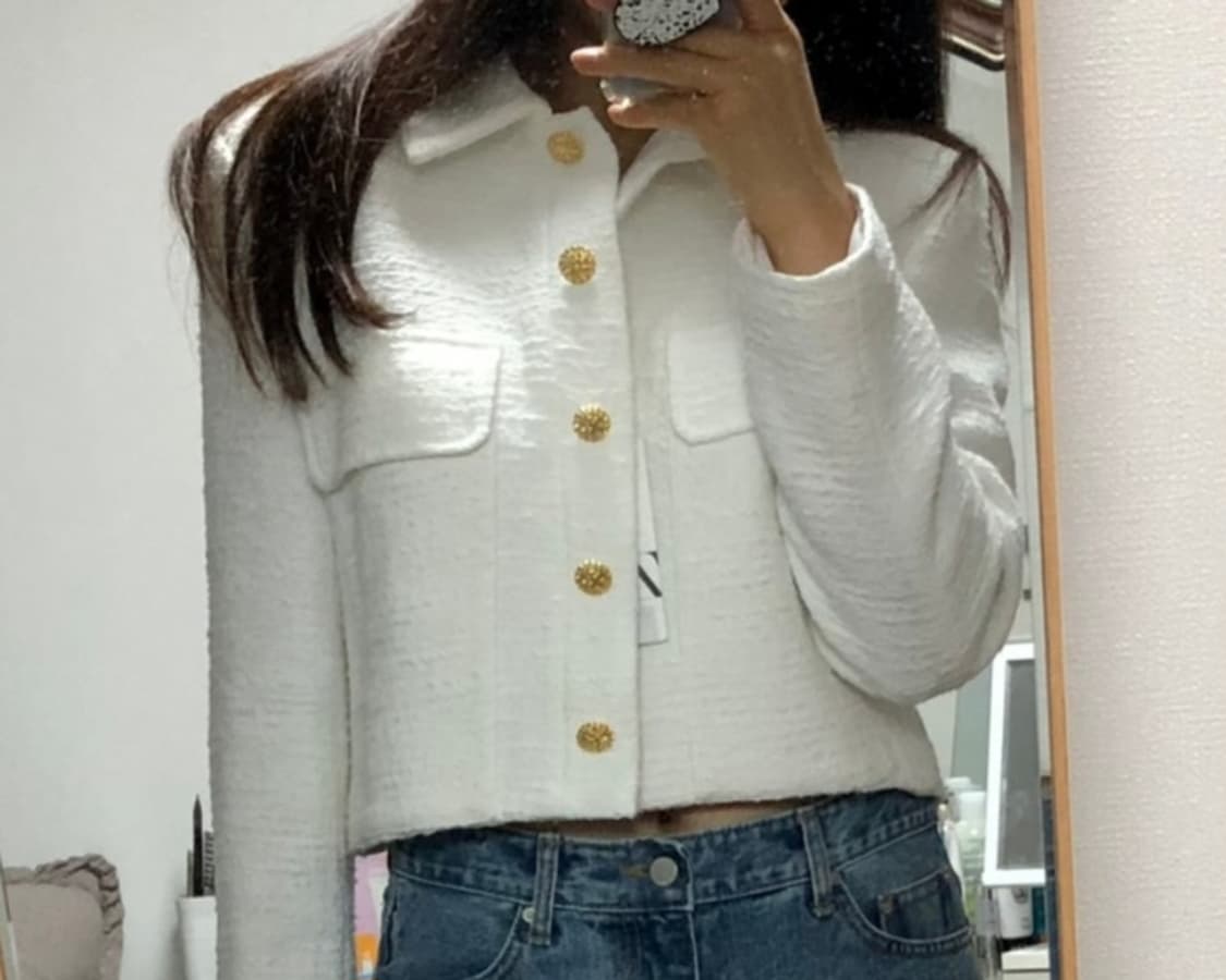 자라 화이트 자켓 상품이미지4