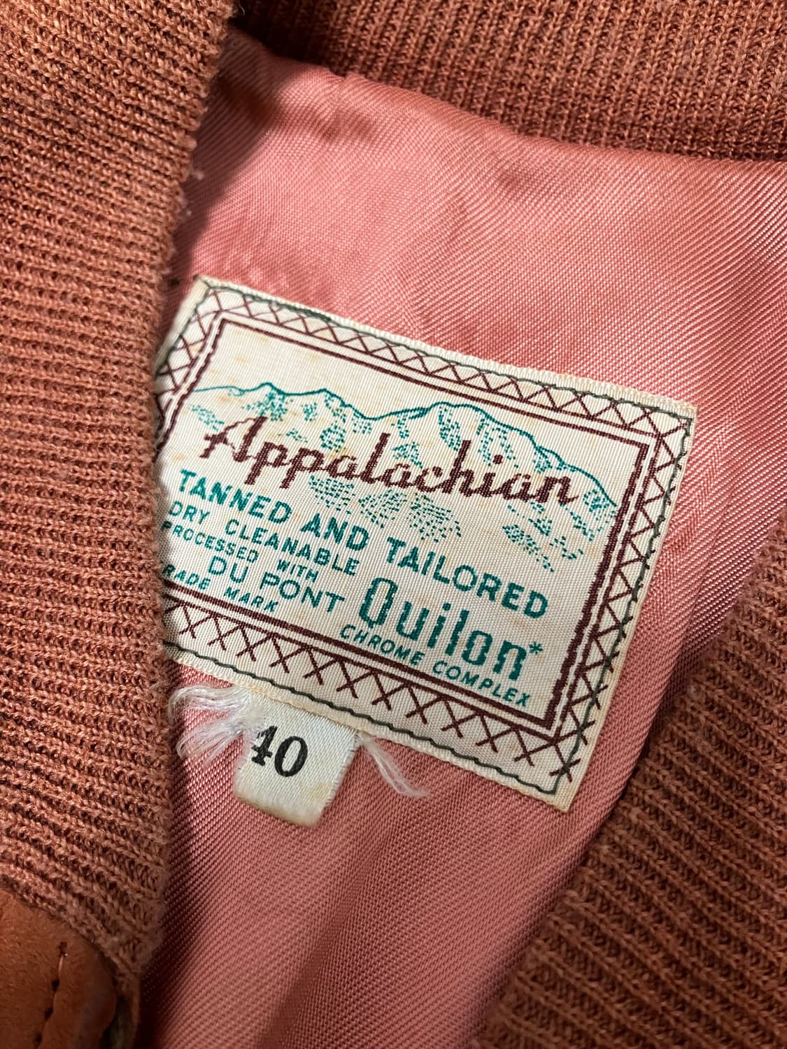 🇺🇸 50s Appalachian 소가죽 스웨이드 봄버 자켓 rrl 상품이미지3