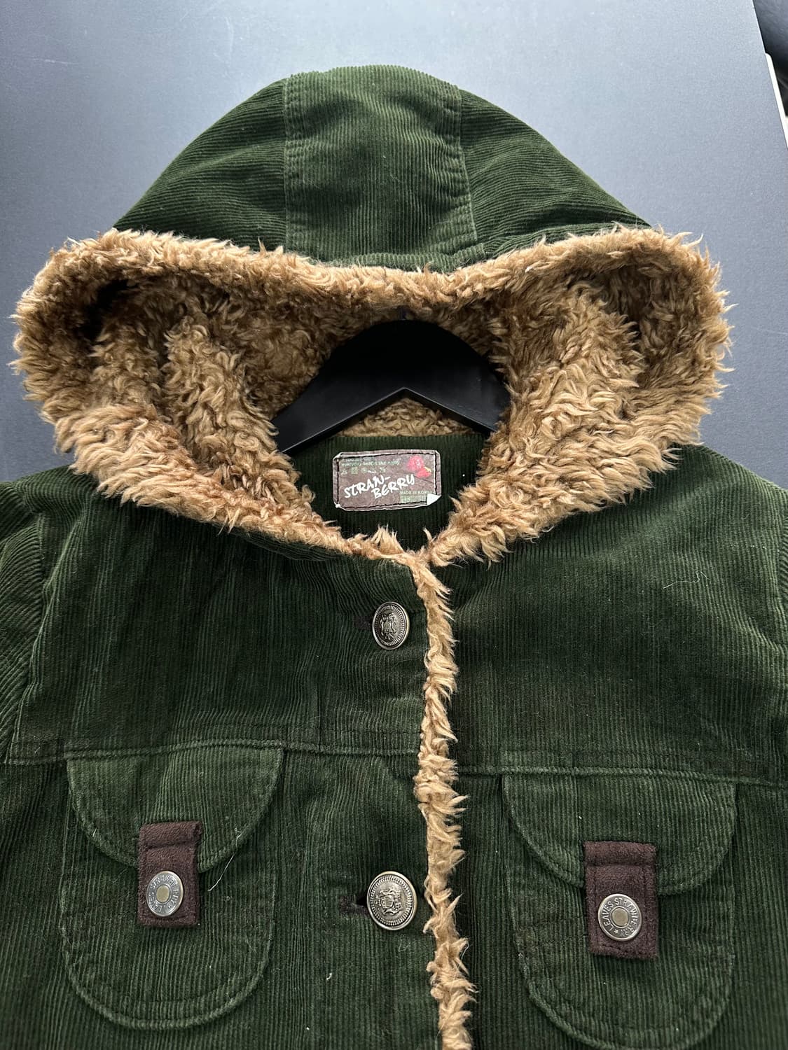 빈티지 포켓 코듀로이 초코나무숲 자켓 상품이미지7