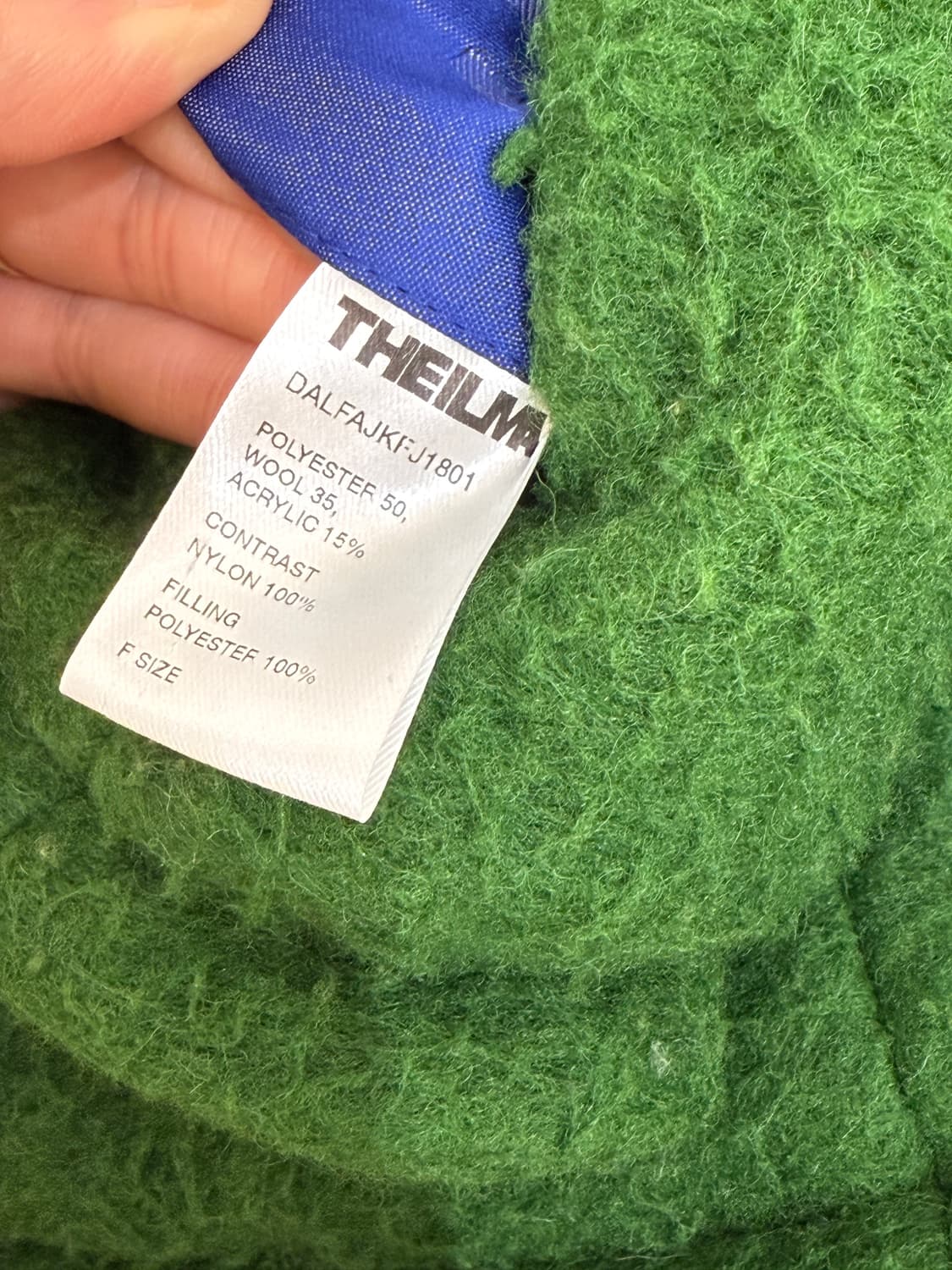 더일마 울 코랄투웨이자켓 리버시블 (그린) 상품이미지3