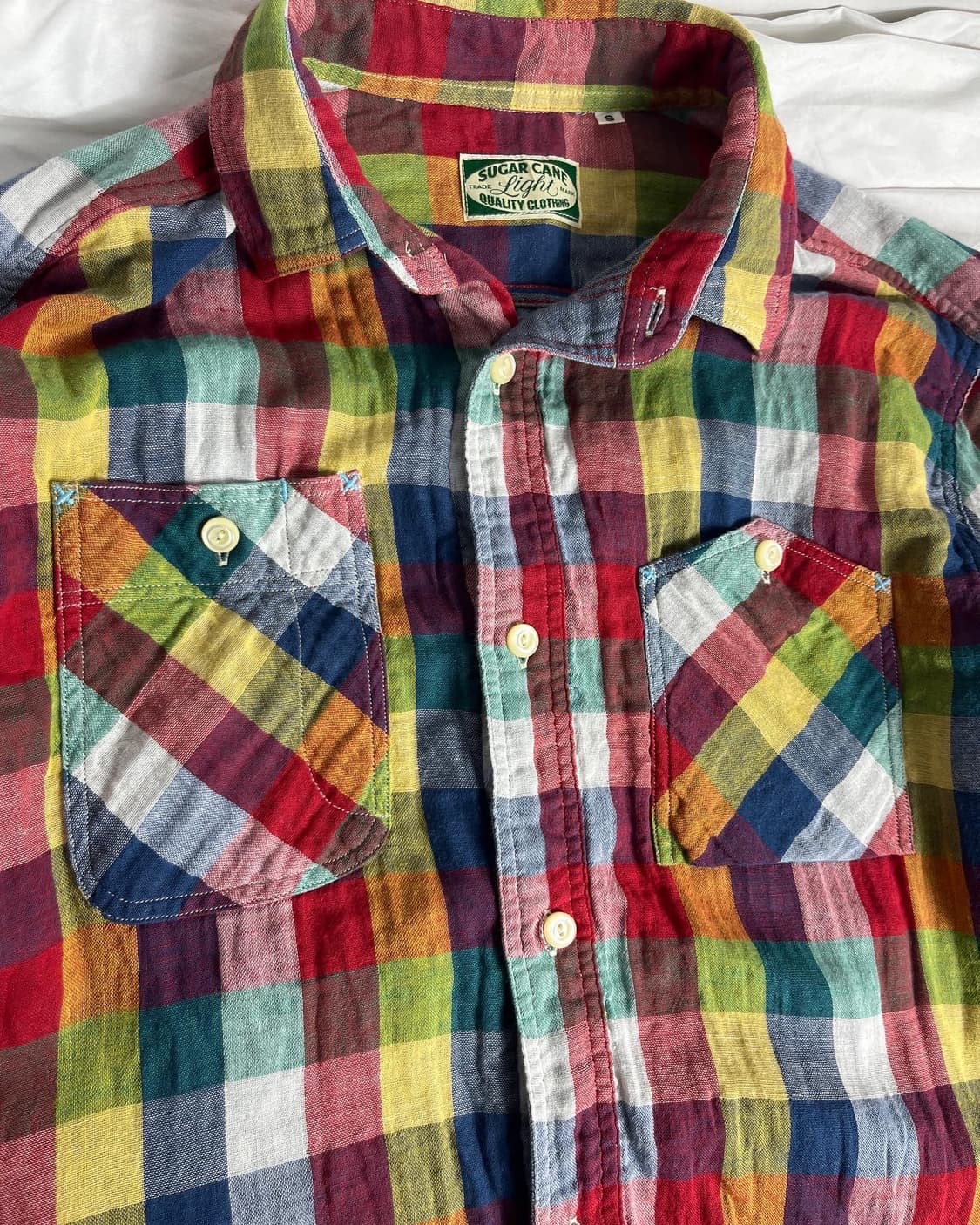 슈가케인 체크 워크 셔츠 상품이미지1