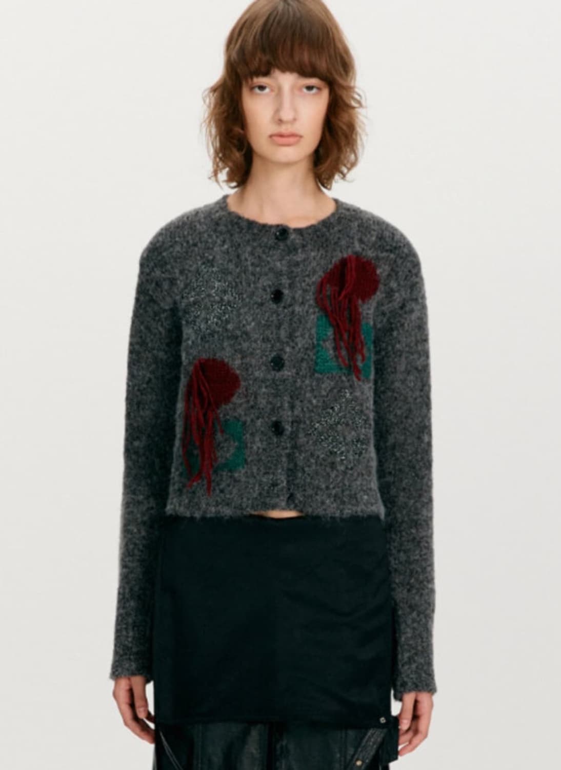 더오픈프로덕트 아가일 니트 가디건 상품이미지1