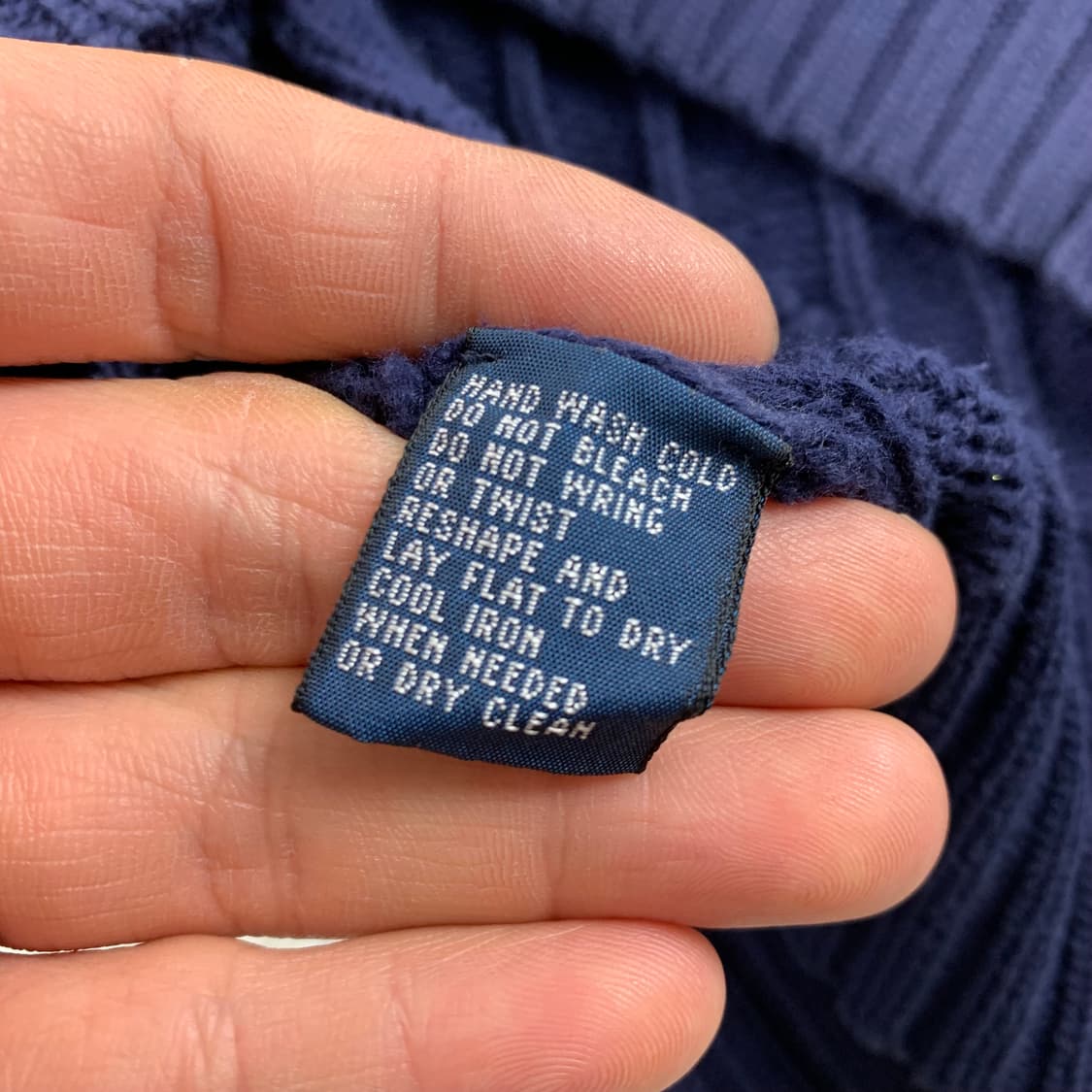 폴로 랄프로렌 포니로고 네이비 케이블 니트 상품이미지7