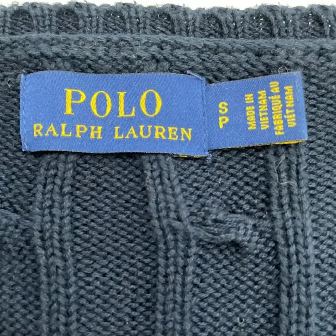 [정품] 폴로 랄프로렌 여성 슬림핏 케이블 니트 브이넥 S 상품이미지8
