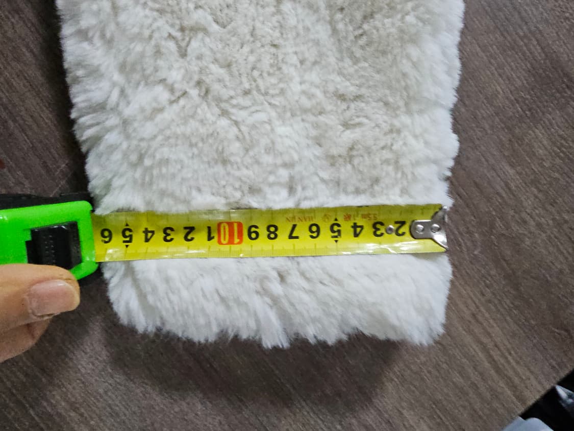 아이보리 시어링 퍼 코트  L 상품이미지4