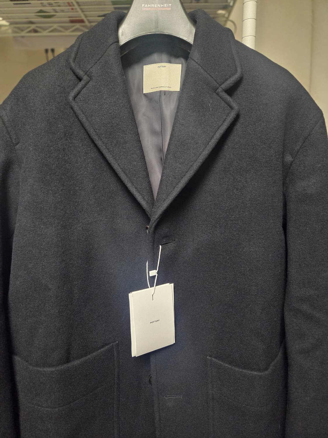 포터리 멜톤 울 하프 코트 4 상품이미지3